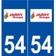 54 Joeuf logo autocollant plaque stickers ville