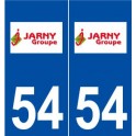 54 Joeuf logo autocollant plaque stickers ville