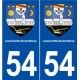 54 Laneuveville-devant-Nancy blason autocollant plaque stickers ville