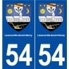 54 Laneuveville-devant-Nancy blason autocollant plaque stickers ville