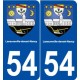 54 Laneuveville-devant-Nancy blason autocollant plaque stickers ville