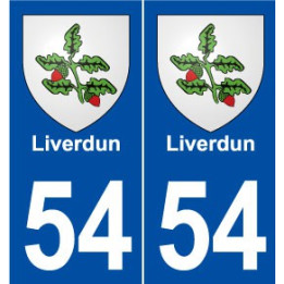 54 Liverdun blason autocollant plaque stickers ville