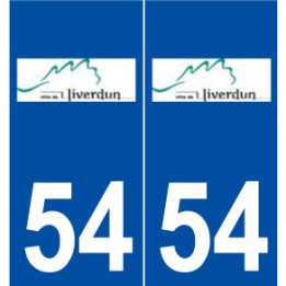 54 Liverdun logo autocollant plaque stickers ville