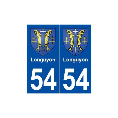 54 Longuyon blason autocollant plaque stickers ville