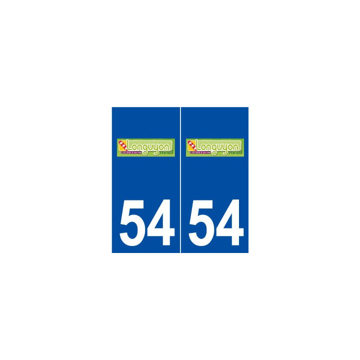 54 Longuyon logo autocollant plaque stickers ville