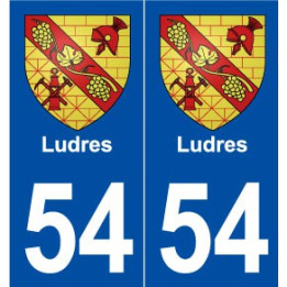 54 Ludres blason autocollant plaque stickers ville