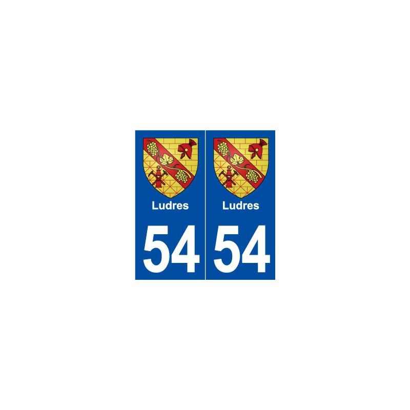 54 Ludres blason autocollant plaque stickers ville