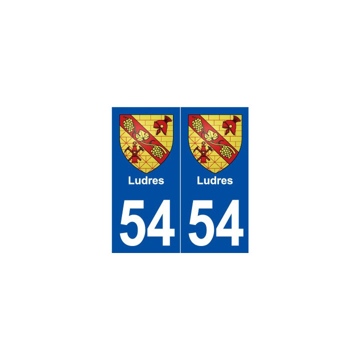 54 Ludres blason autocollant plaque stickers ville
