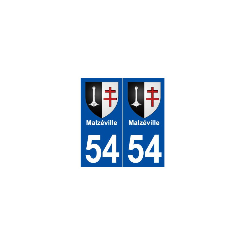 54 Malzéville blason autocollant plaque stickers ville