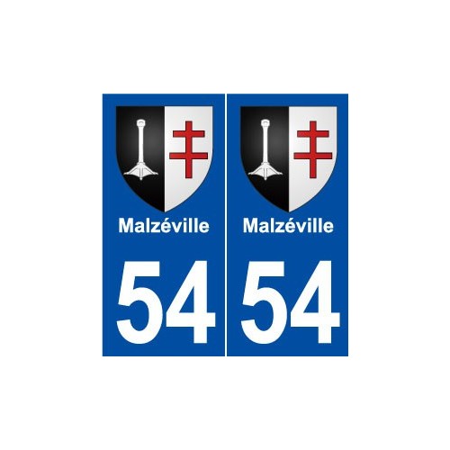 54 Malzéville blason autocollant plaque stickers ville