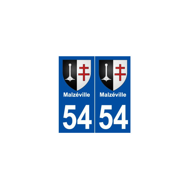54 Malzéville blason autocollant plaque stickers ville