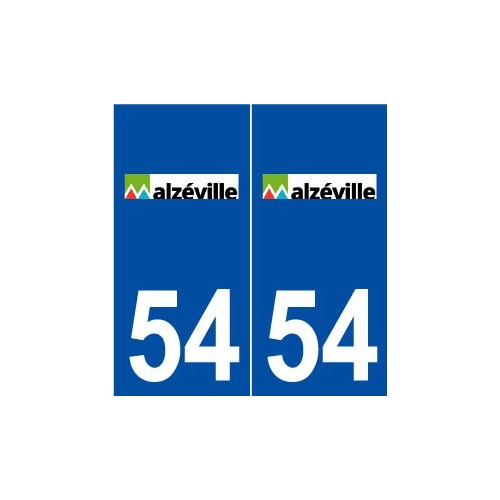 54 Malzéville logo autocollant plaque stickers ville
