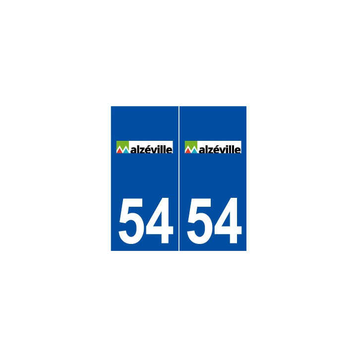 54 Malzéville logo autocollant plaque stickers ville