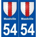 54 Maxéville blason autocollant plaque stickers ville