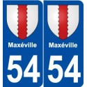 54 Maxéville blason autocollant plaque stickers ville