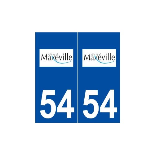 54 Maxéville logo autocollant plaque stickers ville