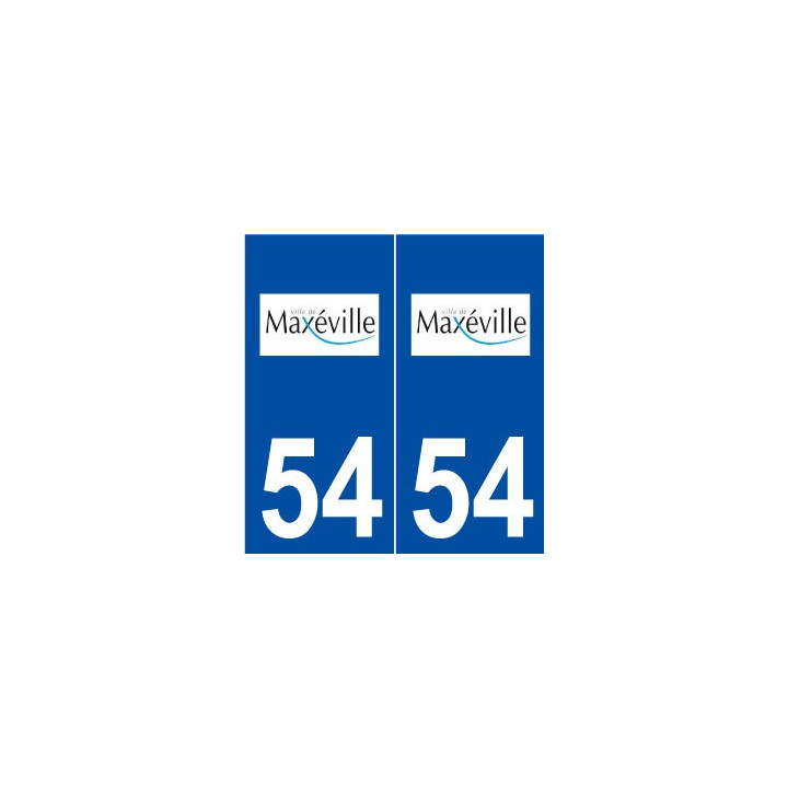 54 Maxéville logo autocollant plaque stickers ville