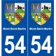 54 Mont-Saint-Martin blason autocollant plaque stickers ville