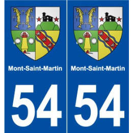 54 Mont-Saint-Martin blason autocollant plaque stickers ville