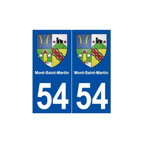 54 Mont-Saint-Martin blason autocollant plaque stickers ville