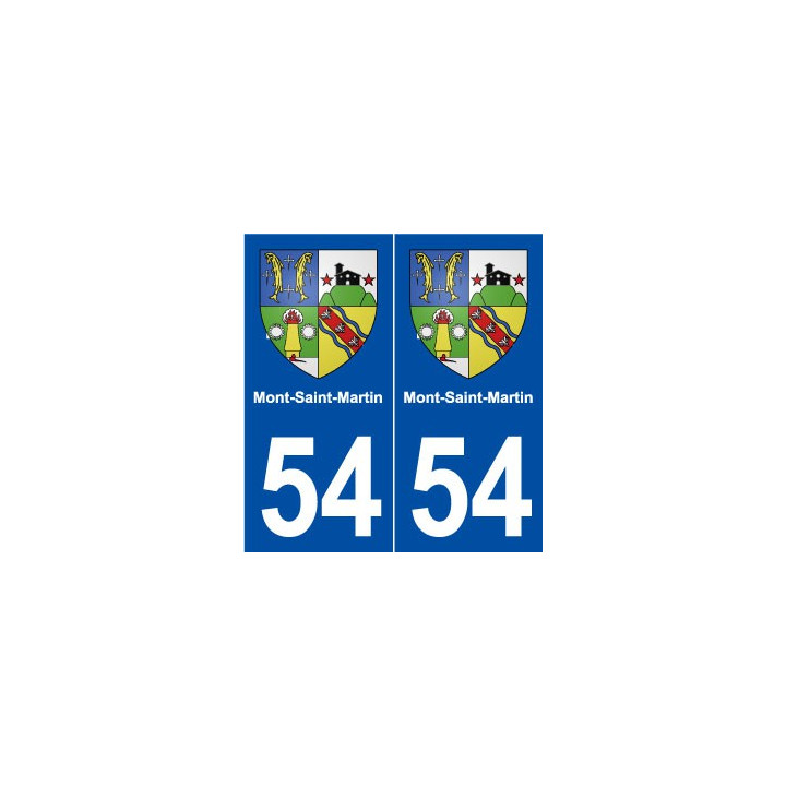 54 Mont-Saint-Martin blason autocollant plaque stickers ville