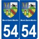 54 Mont-Saint-Martin blason autocollant plaque stickers ville