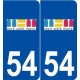 54 Mont-Saint-Martin logo autocollant plaque stickers ville