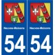 54 Neuves-Maisons blason autocollant plaque stickers ville