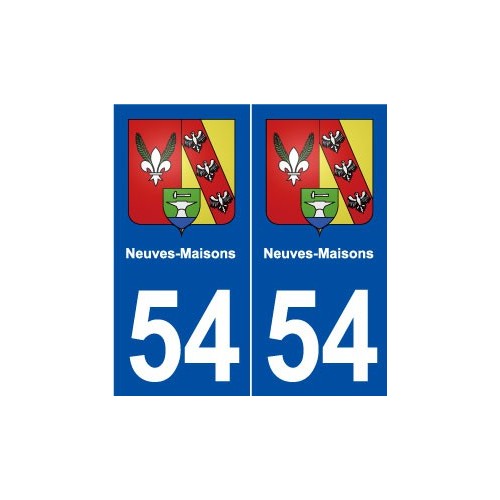 54 Neuves-Maisons blason autocollant plaque stickers ville