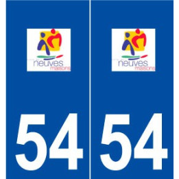 54 Neuves-Maisons logo autocollant plaque stickers ville