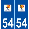 54 Neuves-Maisons logo autocollant plaque stickers ville