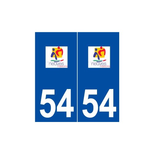 54 Neuves-Maisons logo autocollant plaque stickers ville