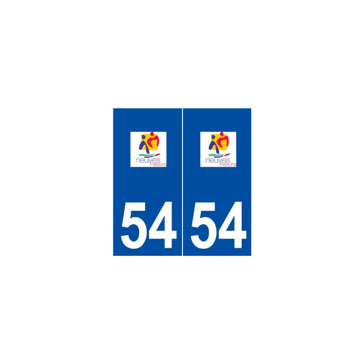 54 Neuves-Maisons logo autocollant plaque stickers ville