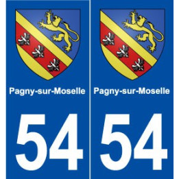 54 Pagny-sur-Moselle blason autocollant plaque stickers ville