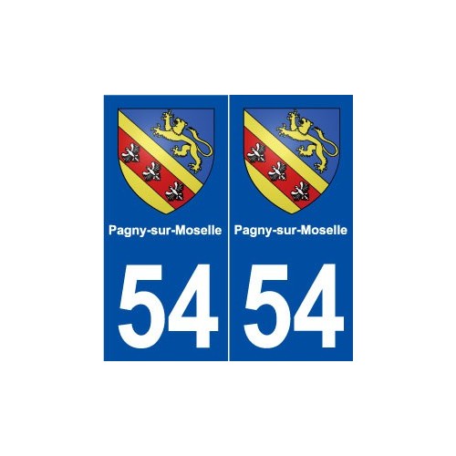 54 Pagny-sur-Moselle blason autocollant plaque stickers ville