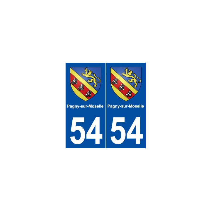 54 Pagny-sur-Moselle blason autocollant plaque stickers ville