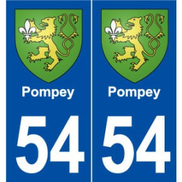 54 Pompey blason autocollant plaque stickers ville