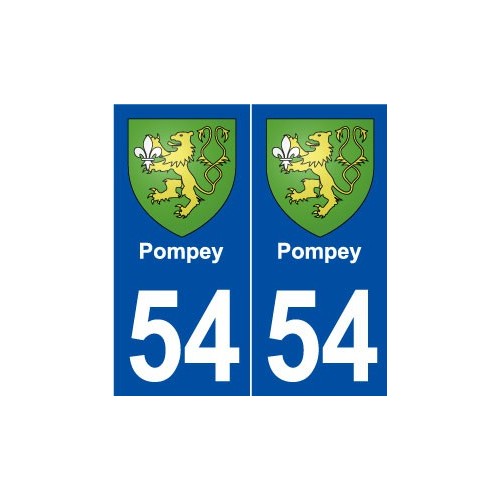 54 Pompey blason autocollant plaque stickers ville