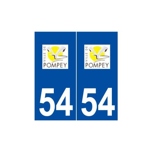 54 Pompey logo autocollant plaque stickers ville
