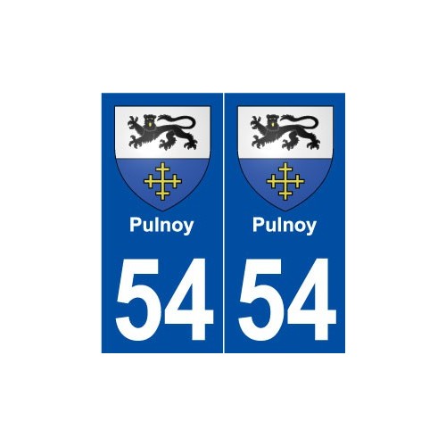 54 Pulnoy blason autocollant plaque stickers ville