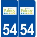 54 Pulnoy logo autocollant plaque stickers ville
