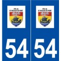 54 Saint-Nicolas-de-Port logo autocollant plaque stickers ville