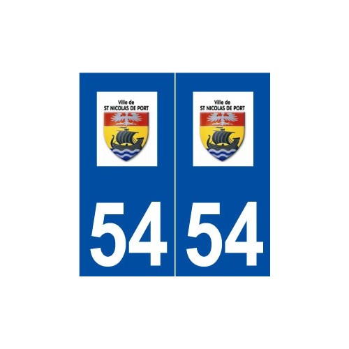54 Saint-Nicolas-de-Port logo autocollant plaque stickers ville