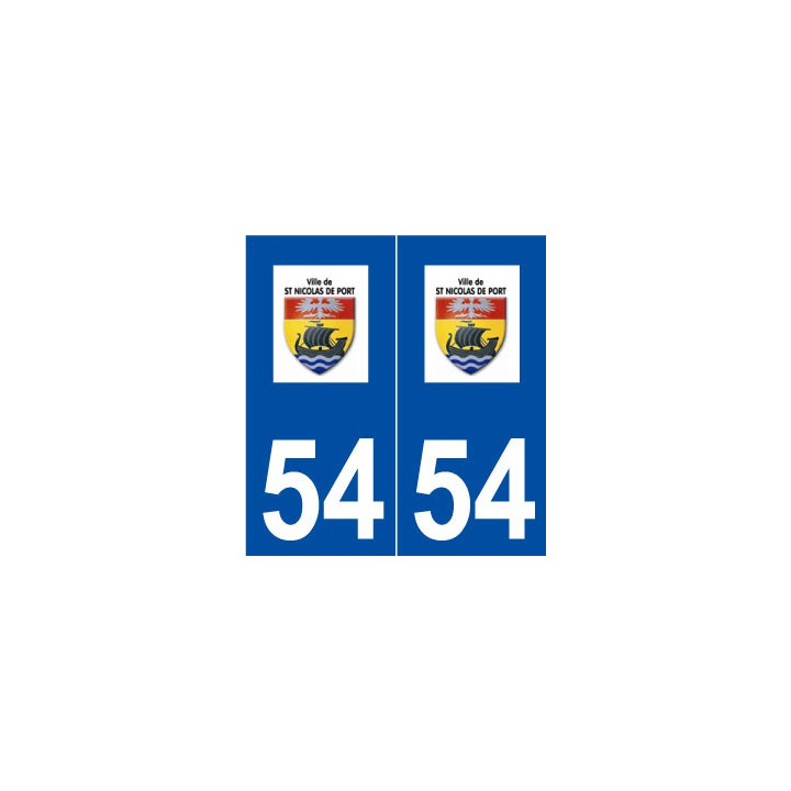 54 Saint-Nicolas-de-Port logo autocollant plaque stickers ville