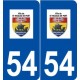54 Saint-Nicolas-de-Port logo autocollant plaque stickers ville