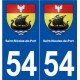 54 Saint-Nicolas-de-Port blason autocollant plaque stickers ville