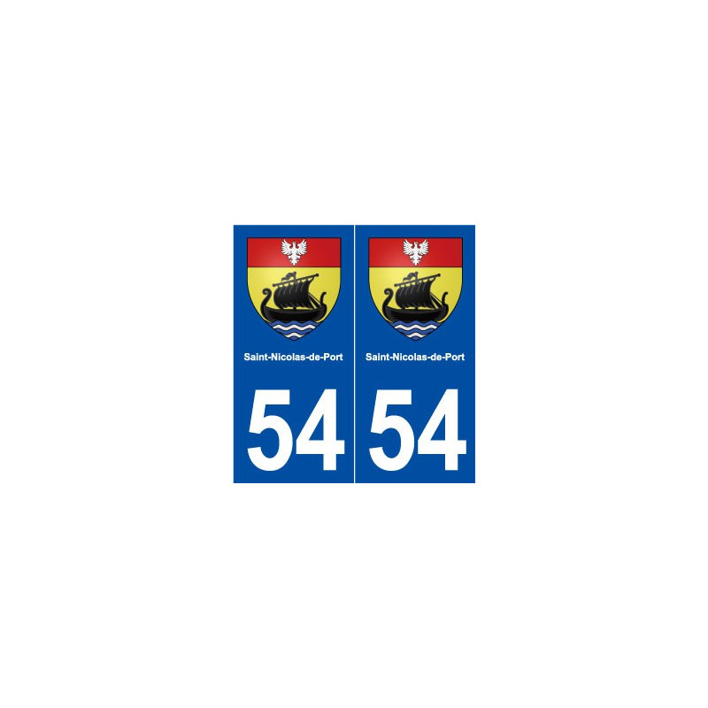 54 Saint-Nicolas-de-Port blason autocollant plaque stickers ville