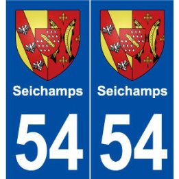 54 Seichamps blason autocollant plaque stickers ville