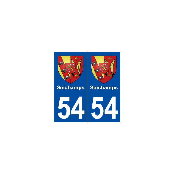 54 Seichamps blason autocollant plaque stickers ville