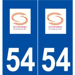 54 Seichamps logo autocollant plaque stickers ville